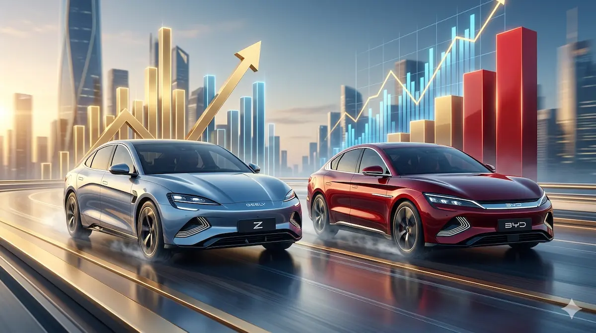 Geely reporta ingresos récord en 2026 y desafía el liderazgo de BYD
