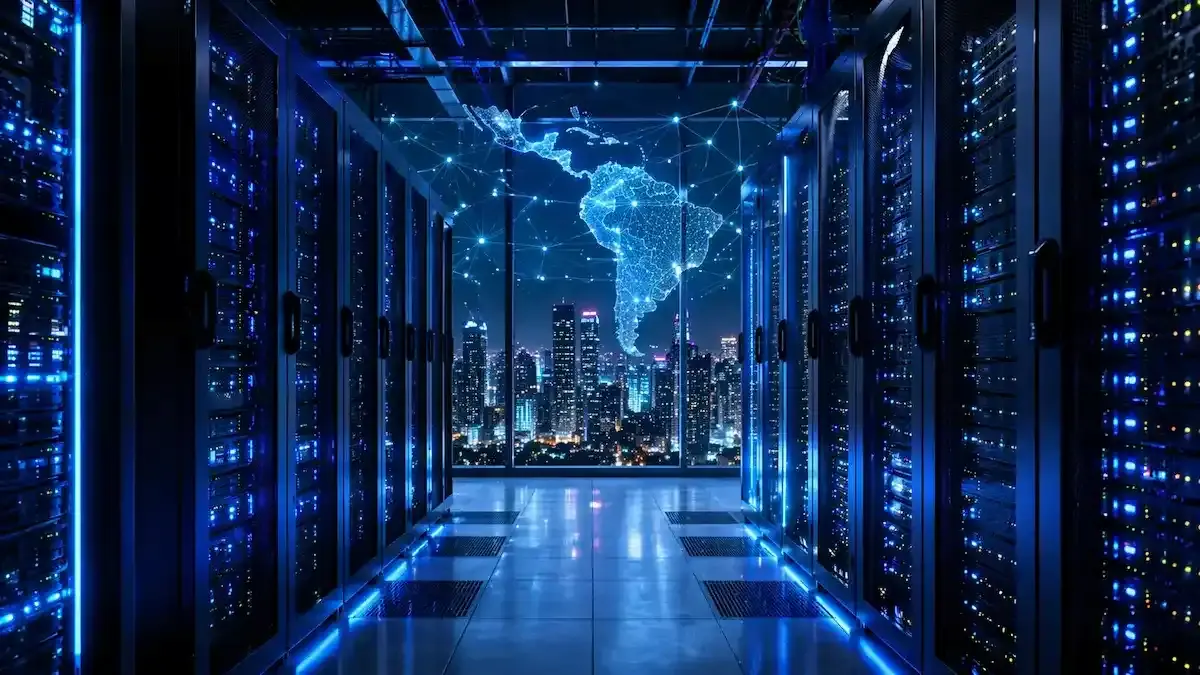 Latinoamérica acelera su apuesta por la IA con fuertes inversiones en centros de datos en 2026 mostrando infraestructura tecnológica avanzada